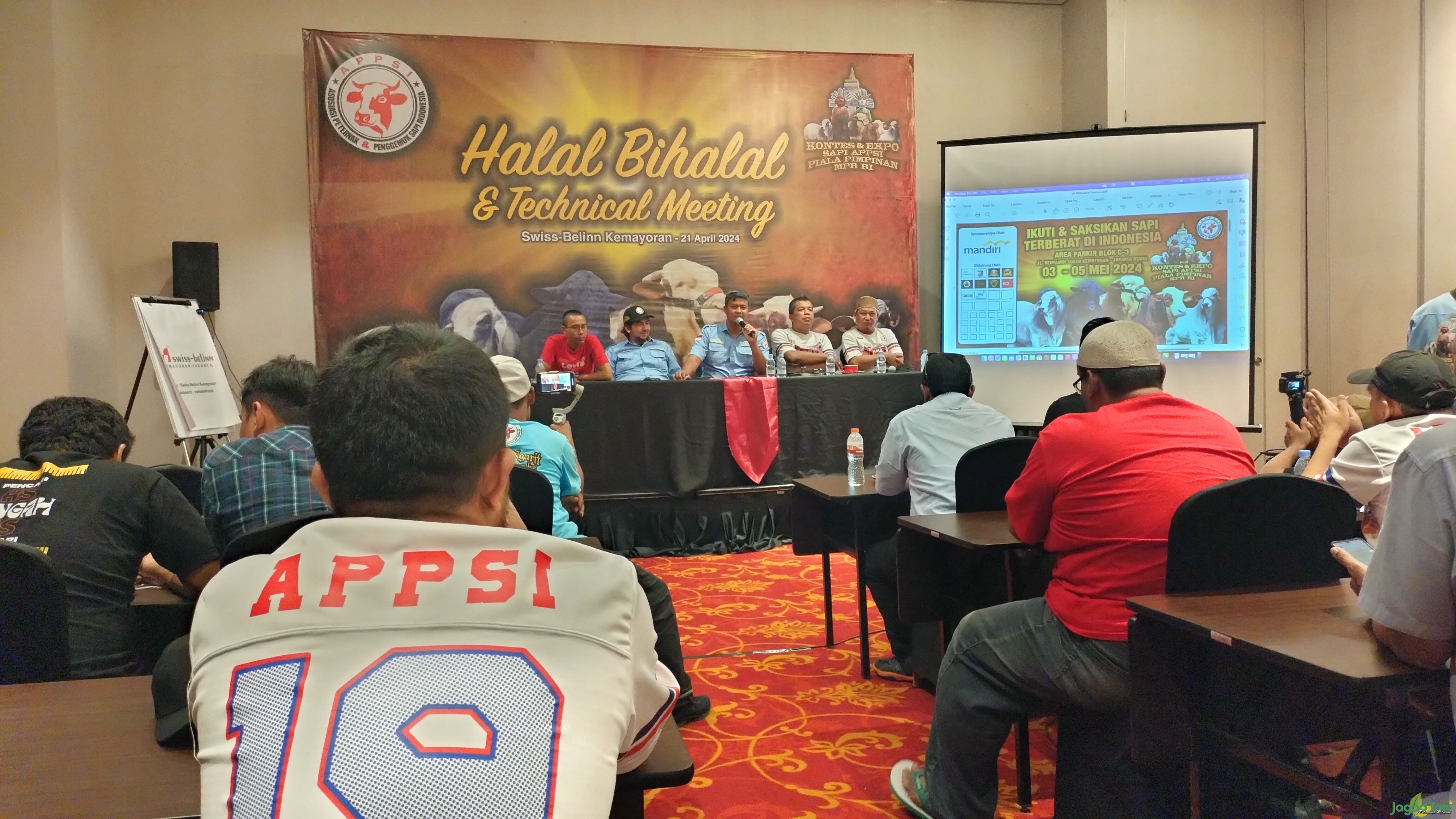 Halal bihalal dan Technical Meeting Kontes & Expo Sapi APPSI piala pimpinan MPR di DKI Jakarta