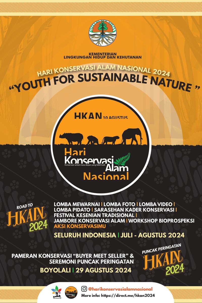 Youth For Sustainable Nature Jadi Tema Perayaan HKAN 2024