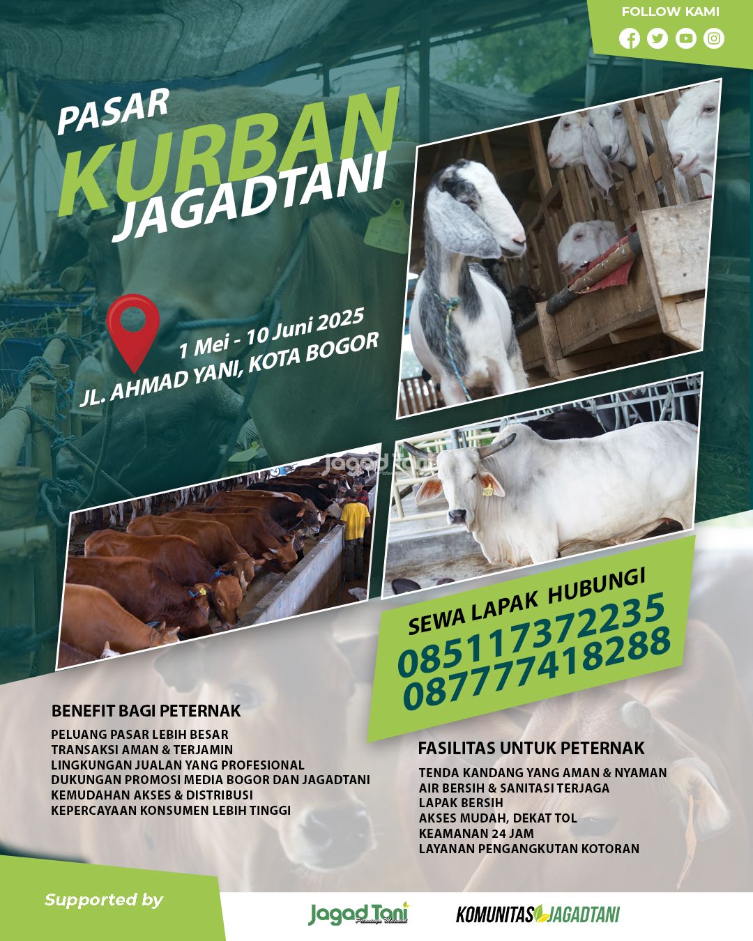 Pasar hewan Jagadtani di Bogor