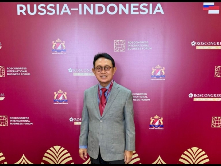 Ketua Umum GAPKI Eddy Martono menghadiri acara Forum Bisnis Rusia-Indonesia